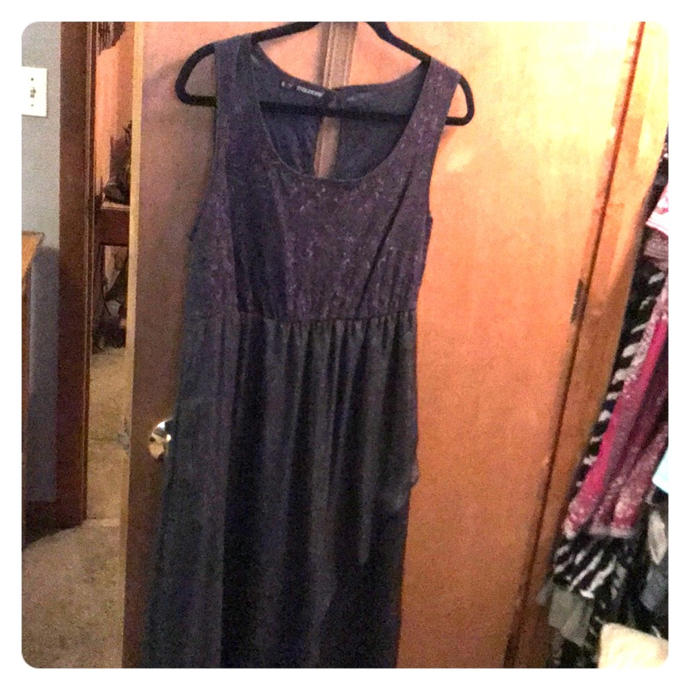 Gray sparkly Maurices party dress